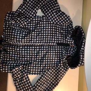 Checkered Zip-Up Jacket